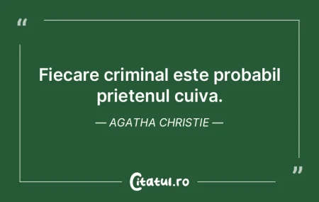Fiecare criminal este probabil prietenul... Fiecare criminal este probabil prietenul...