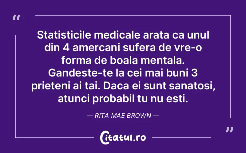 Citat Rita Mae Br - citate prietenie