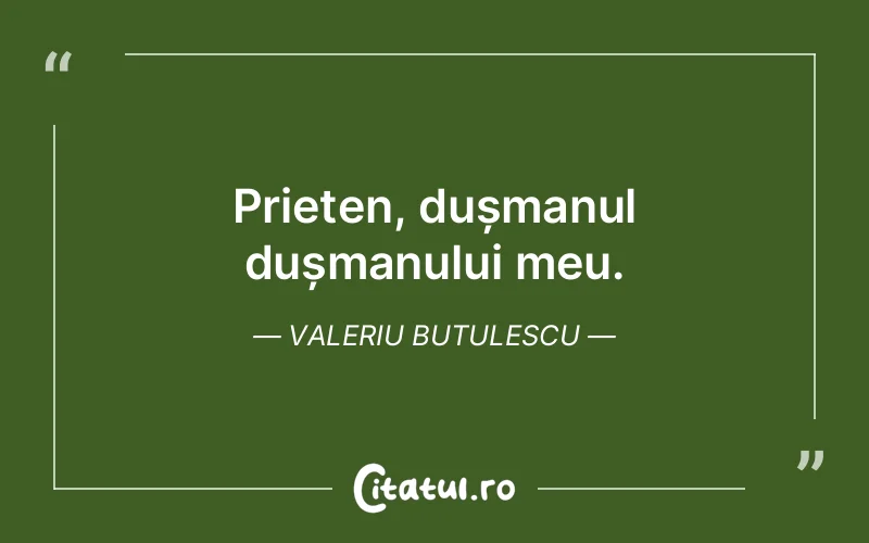 Citat Valeriu Butulescu - citate prietenie