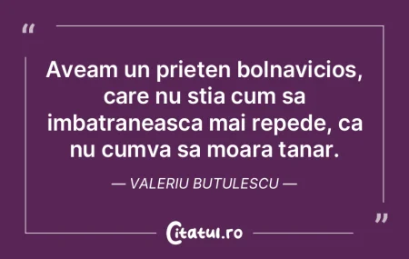Aveam un prieten bolnavicios, care nu st... Aveam un prieten bolnavicios, care nu st...