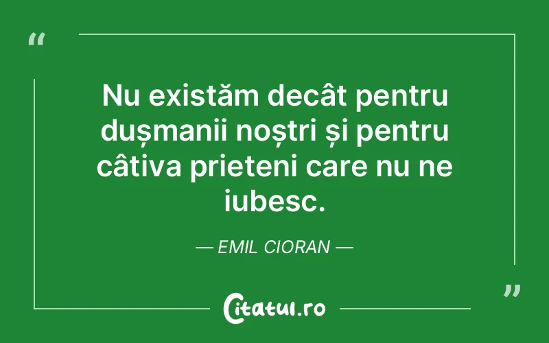 Citat Emil Cioran - citate prietenie