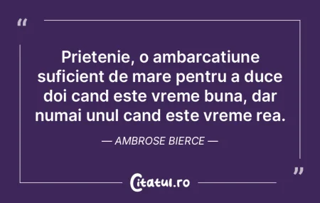 Prietenie, o ambarcatiune suficient de m...
