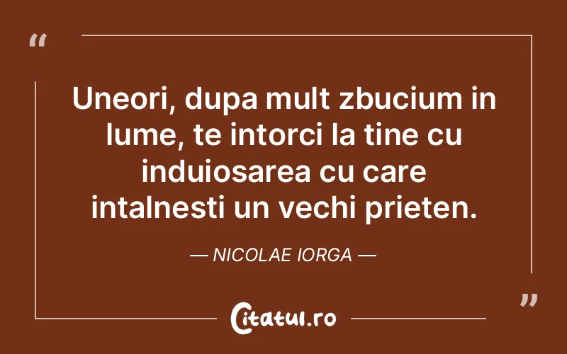 Citat Nicolae Iorga - citate prietenie
