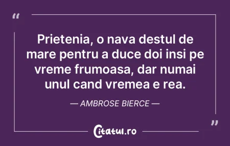  Prietenia, o nava destul de mare pentru...