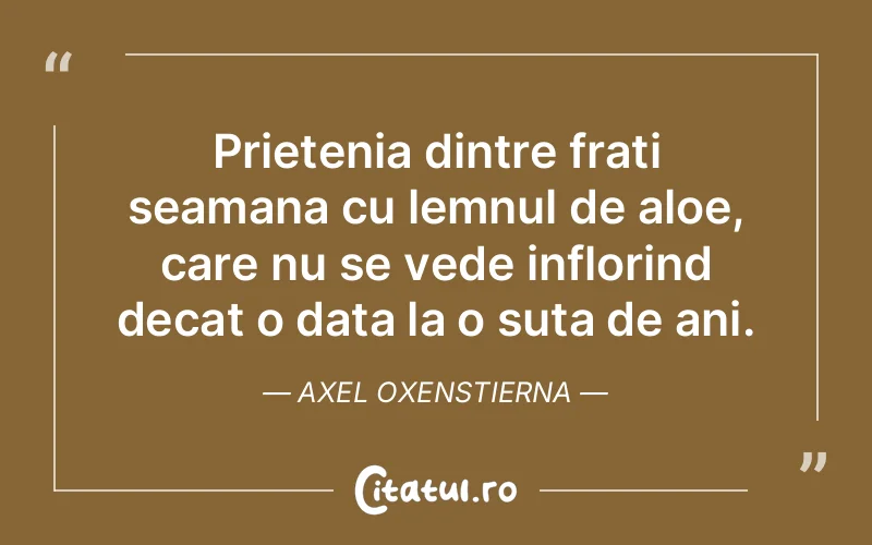 Citat Axel Oxenstierna - citate prietenie