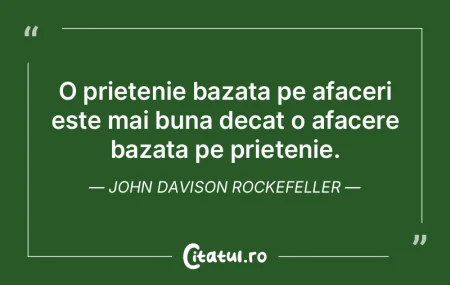 O prietenie bazata pe afaceri este mai b...