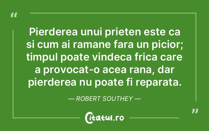 Citat Robert Southey - citate prietenie