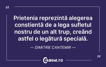 Prietenia reprezintă alegerea conștien...