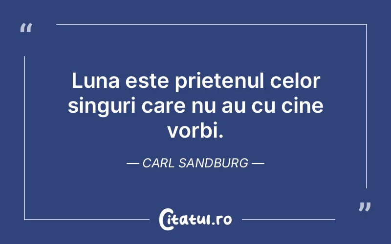 Citat Carl Sandburg - citate prietenie