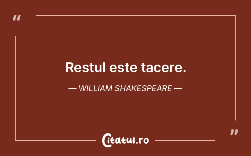 Citat William Shakespeare - citate spiritualitate