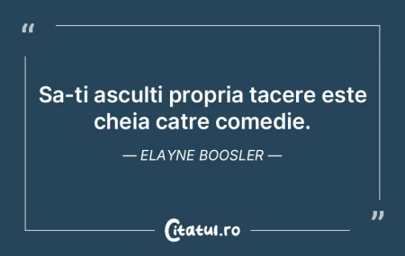 Sa-ti asculti propria tacere este cheia ... Sa-ti asculti propria tacere este cheia ...