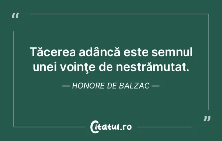 Tăcerea adâncă este semnul unei voinÅ... Tăcerea adâncă este semnul unei voinÅ...