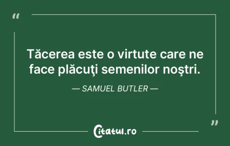 Tăcerea este o virtute care ne face plÄ... Tăcerea este o virtute care ne face plÄ...