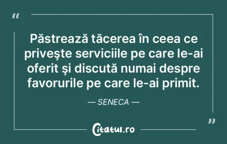 Păstrează tăcerea în ceea ce priveş... Păstrează tăcerea în ceea ce priveş...