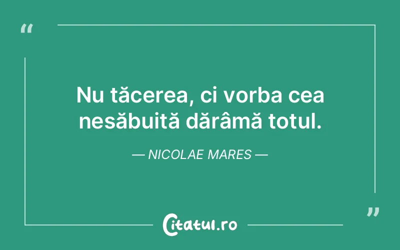 Citat Nicolae Mares - citate spiritualitate