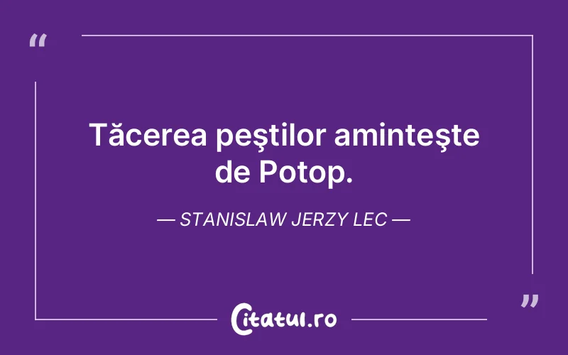 Citat Stanislaw Jerzy Lec - citate spiritualitate