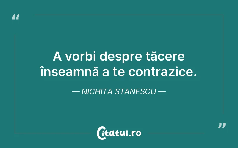 Citat Nichita Stanescu - citate spiritualitate