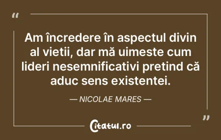 Am încredere în aspectul divin al vieÈ... Am încredere în aspectul divin al vieÈ...