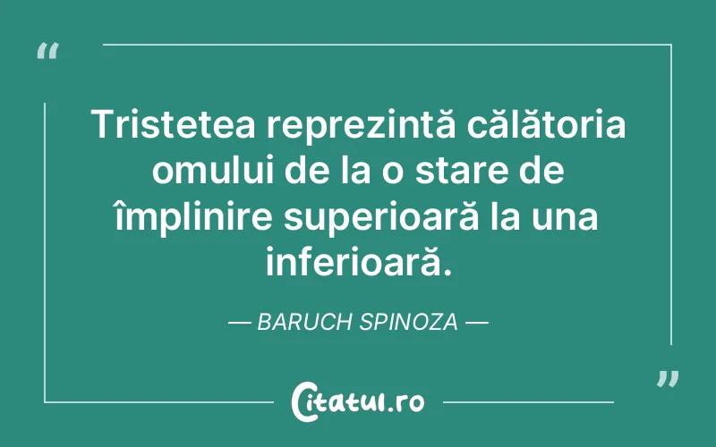 Citat Baruch Spinoza - citate spiritualitate
