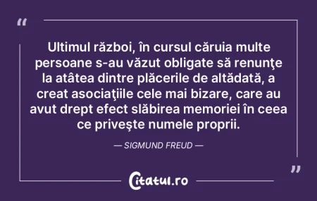 Ultimul război, în cursul căruia mult...
