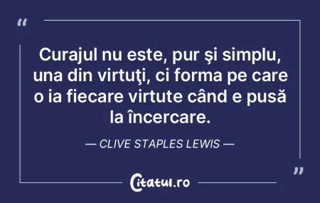 Curajul nu este, pur ÅŸi simplu, una din... Curajul nu este, pur ÅŸi simplu, una din...