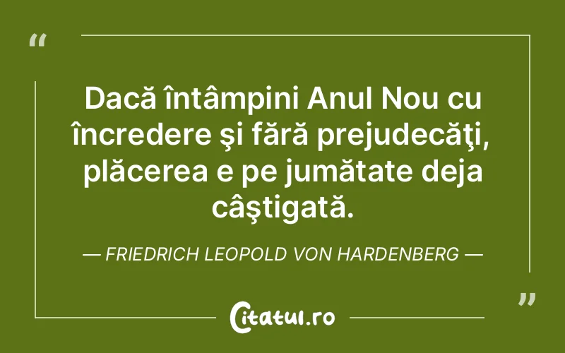 Citat Friedrich Leopold Von Hardenberg - citate spiritualitate