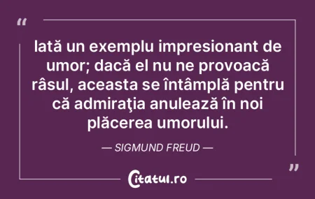 Iată un exemplu impresionant de umor; d...