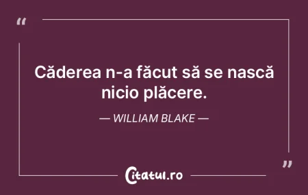 Căderea n-a făcut să se nască nicio ...