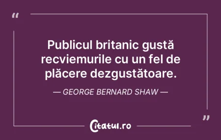 Publicul britanic gustă recviemurile cu...