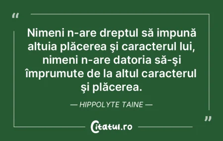 Nimeni n-are dreptul să impună altuia ... Nimeni n-are dreptul să impună altuia ...