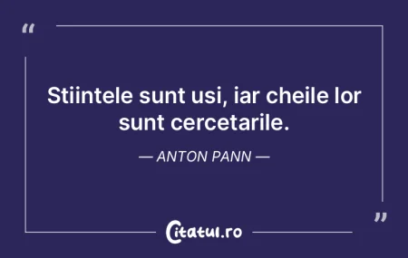 Stiintele sunt usi, iar cheile lor sunt ... Stiintele sunt usi, iar cheile lor sunt ...
