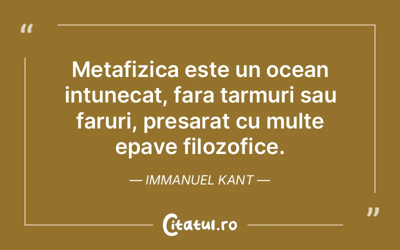 Citat Immanuel Kant - citate spiritualitate