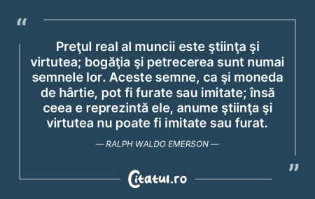 Preţul real al muncii este ştiinţa ş... Preţul real al muncii este ştiinţa ş...