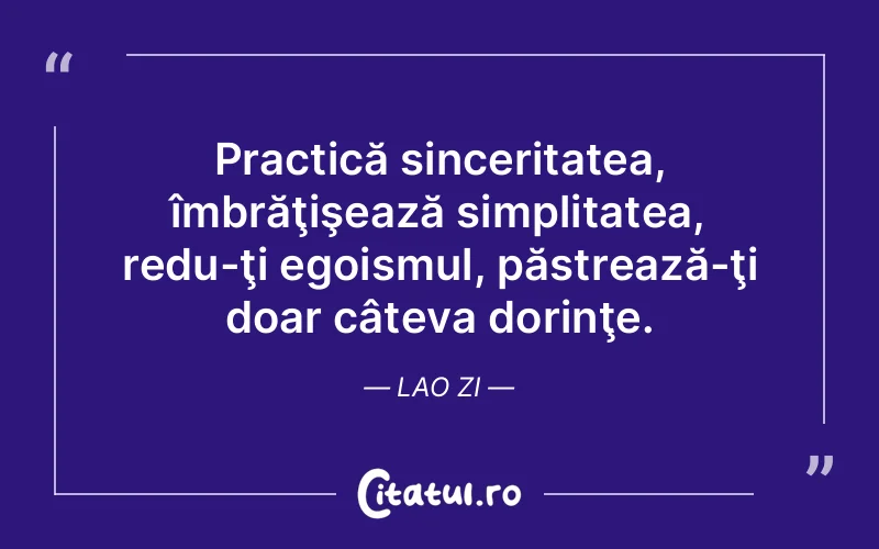 Citat Lao Zi - citate spiritualitate