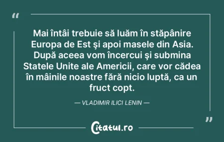 Mai întâi trebuie să luăm în stăp�...