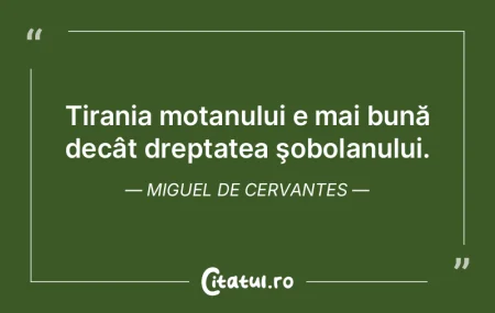 Tirania motanului e mai bună decât dre...