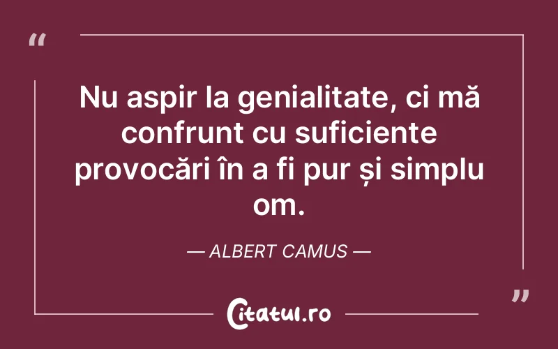 Citat Albert Camus - citate spiritualitate