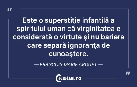 Este o superstiţie infantilă a spiritu... Este o superstiţie infantilă a spiritu...