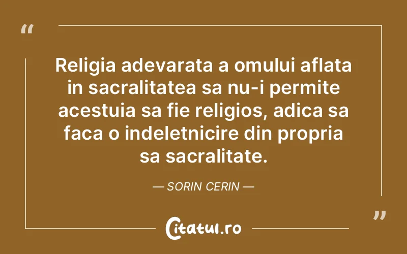 Citat Sorin Cerin - citate spiritualitate
