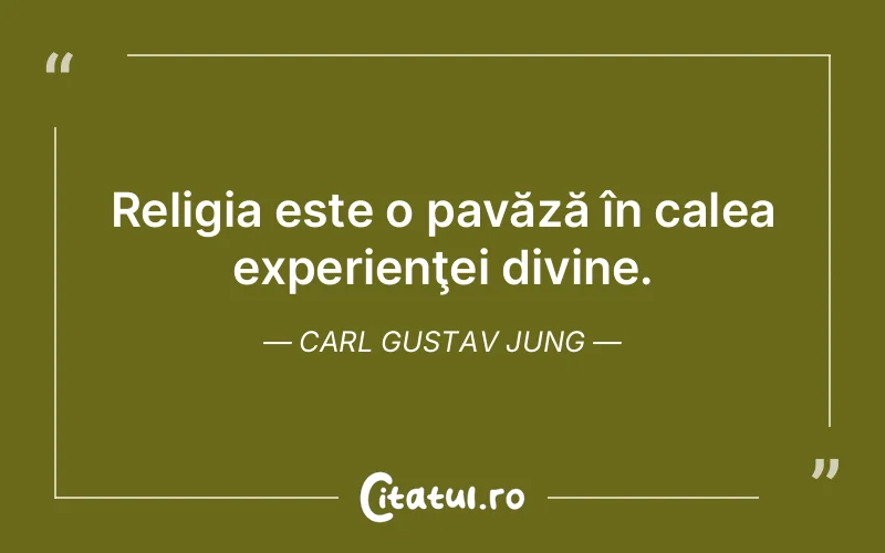 Citat Carl Gustav Jung - citate spiritualitate