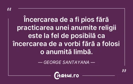 Încercarea de a fi pios fără practica... Încercarea de a fi pios fără practica...