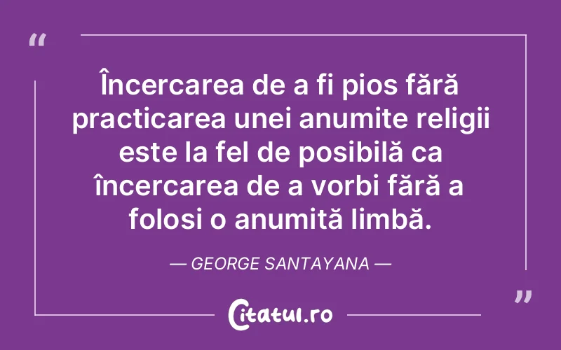 Citat George Santayana - citate spiritualitate