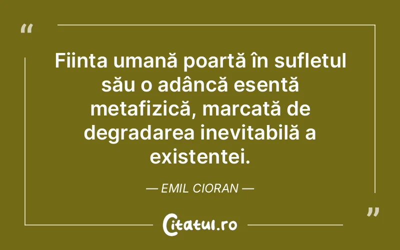 Citat Emil Cioran - citate spiritualitate