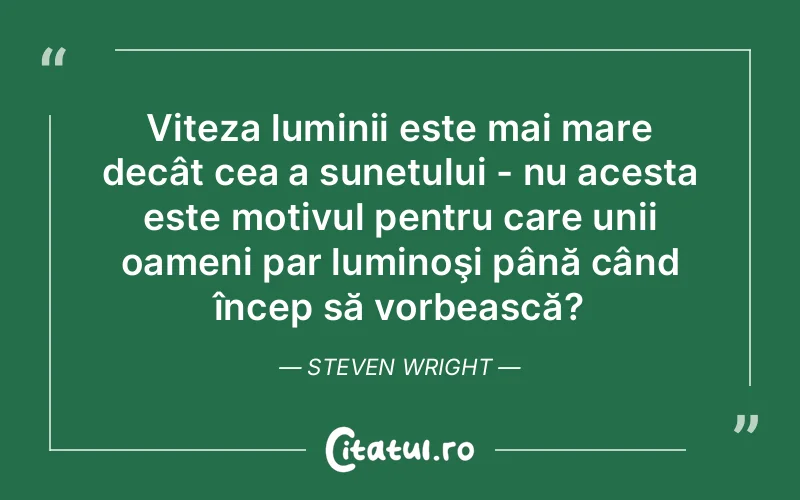 Citat Steven Wright - citate spiritualitate