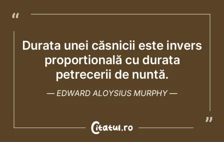 Durata unei căsnicii este invers propor...
