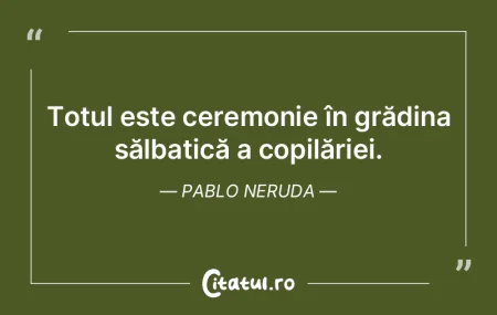 Totul este ceremonie în grădina sălba... Totul este ceremonie în grădina sălba...