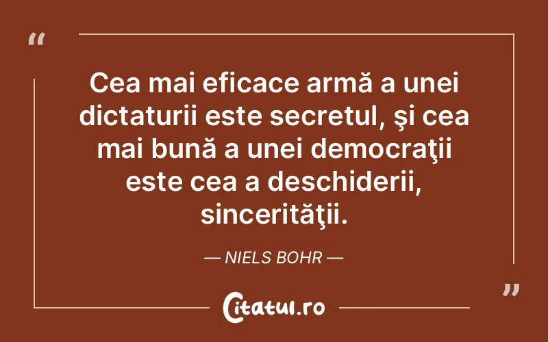 Citat Niels Bohr - citate spiritualitate