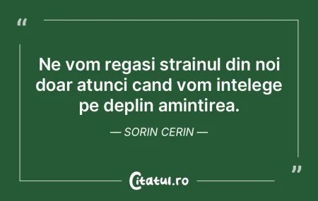 Ne vom regasi strainul din noi doar atun... Ne vom regasi strainul din noi doar atun...
