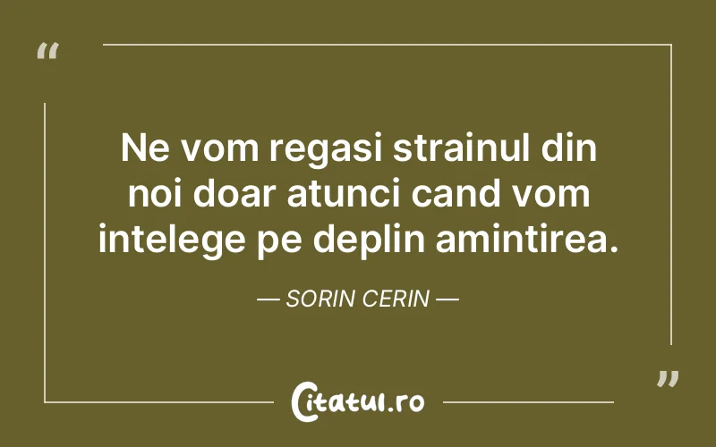 Citat Sorin Cerin - citate spiritualitate
