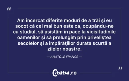 Am încercat diferite moduri de a trăi ... Am încercat diferite moduri de a trăi ...